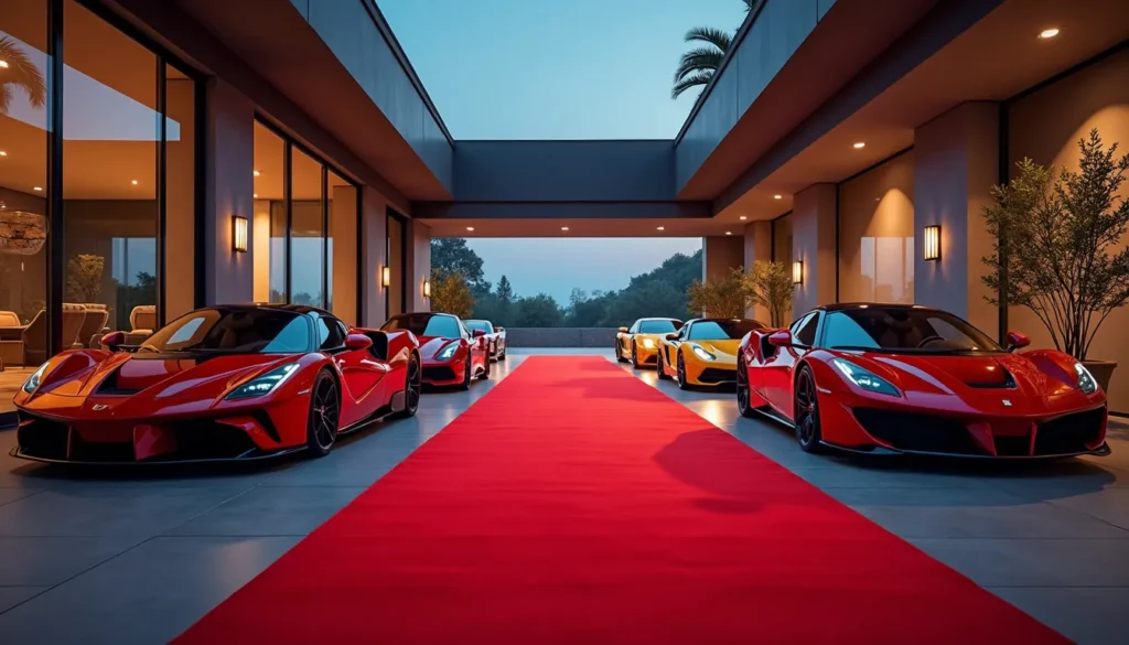 Multimillion-dollar celebrity garage owned by top entertainment icons.