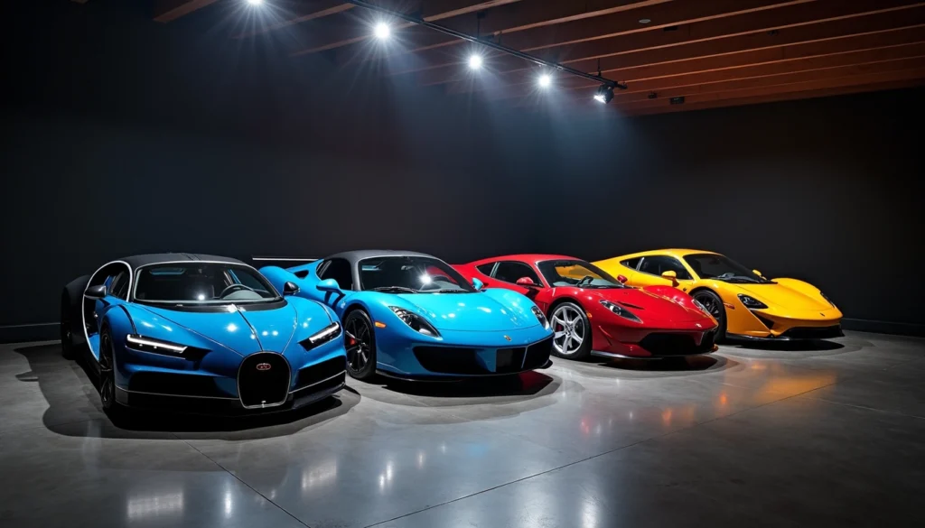 Rare Bugatti, McLaren, and Porsche supercars similar to the Sultan of Brunei car collection